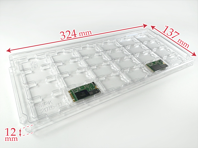 2242 m.2 plastic tray packaging mpk2015-11